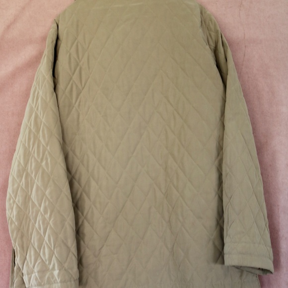 Burberry London Quilted Puffer Car Coat in Stone Tan Size XL - Picture 2 of 5
